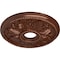 Ekena Millwork Edinburgh Ceiling Medallion (Canopies up to 5 1/8"), 18 1/8"OD x 3 1/2"ID x 2 3/4"P, Copper Penny CM18ED1CPS - alternate 2